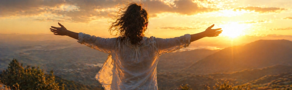 Eine Frau findet sich selbst endlich wieder.