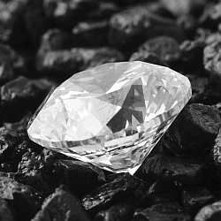 Symbolbild eines Diamanten als Sinnbild für das innere Potenzial und die Selbsterkenntnis in der Reinkarnationstherapie.